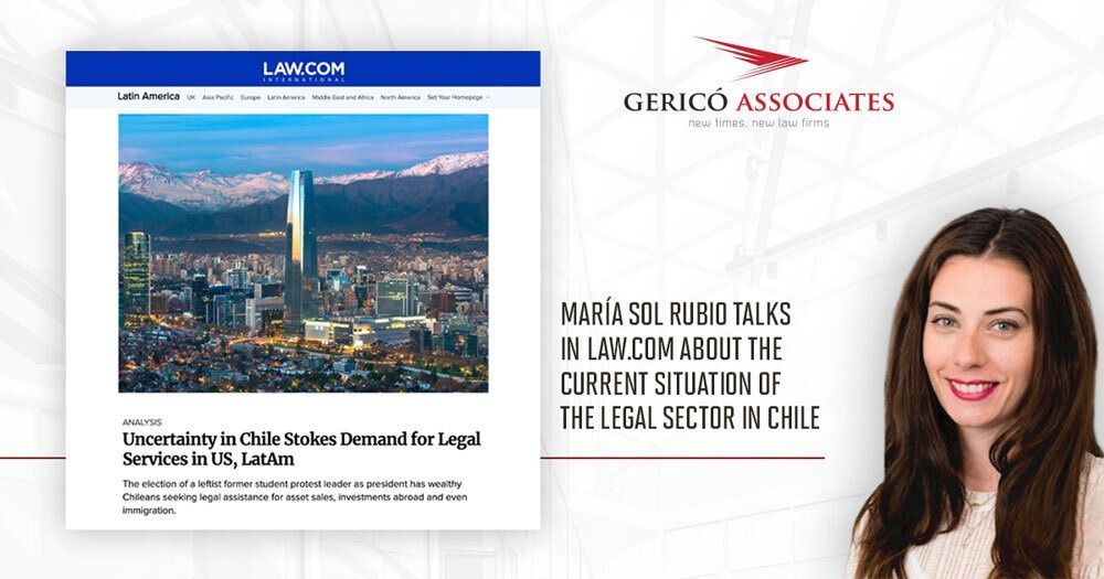 María Sol Rubio explains to Law.com the current situation of the legal sector in Chile 1 María Sol Rubio explains to Law.com the current situation of the legal sector in Chile